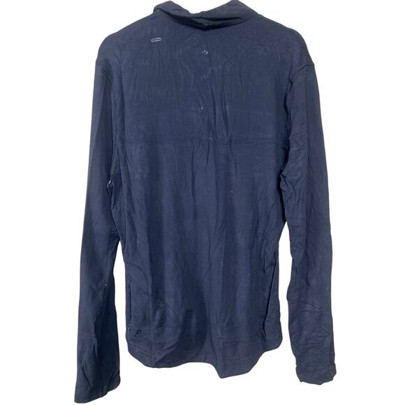 Lululemon Men’s Mock Neck Long Sleeve Navy *Dimension In Picture* - Picture 2 of 7
